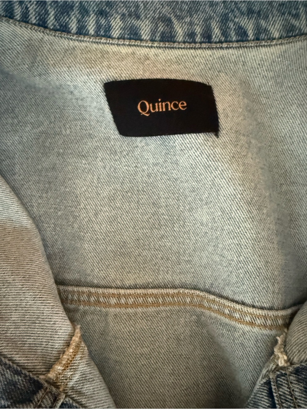 Quince Light Blue Classic Denim Jacket - Picture 5 of 5